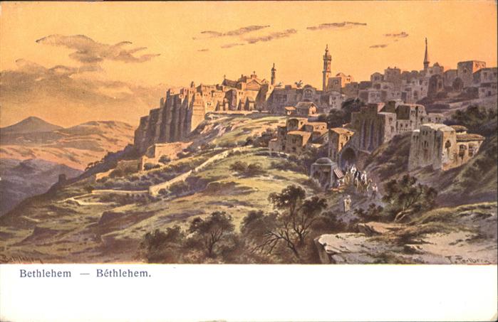 Bethlehem Yerushalayim  Bethlehem Kuenstler F. Perlberg