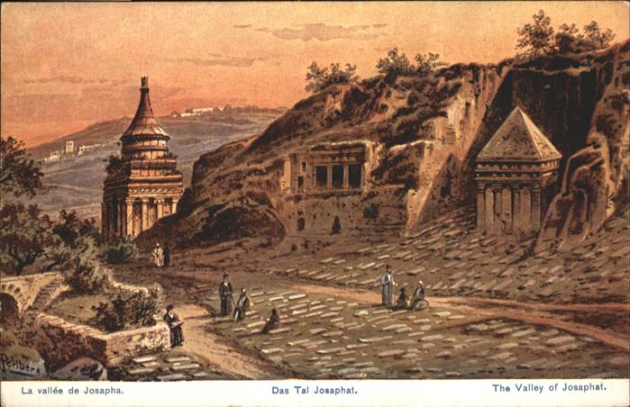 Tal Josaphat Vallee Josapha Valley Kuenstler F. Perlberg