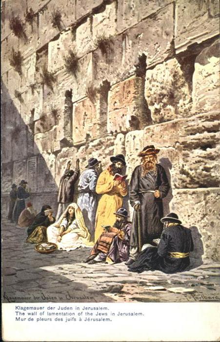 Jerusalem Yerushalayim Jerusalem Klagemauer Juden Wall Lamentation Jew Mur Pleur