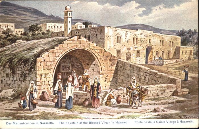 Nazareth Israel Nazareth Marienbrunnen Fountain Blessed Virgin Fontaine Sainte V