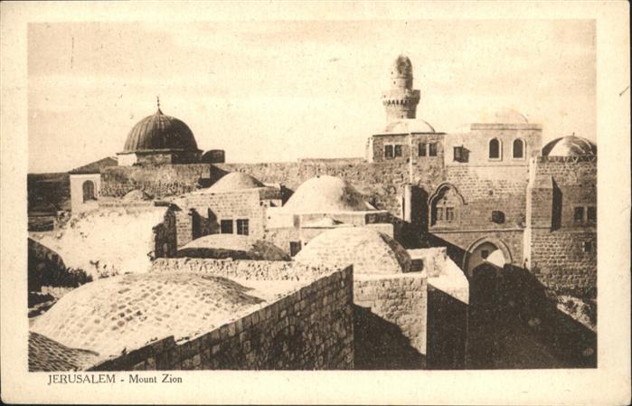 Jerusalem Yerushalayim Jerusalem Mount Zion