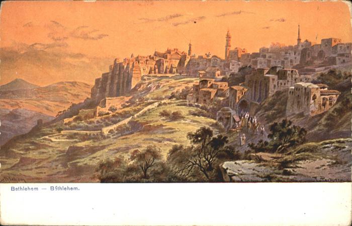 Bethlehem Yerushalayim  Bethlehem Kuenstler F. Perlberg