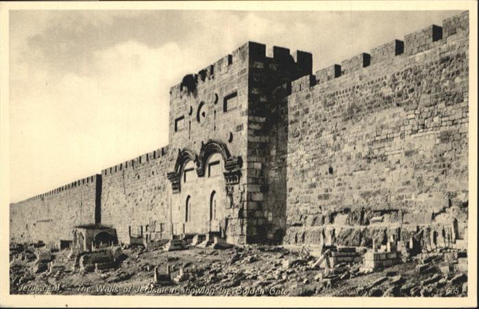 Jerusalem Yerushalayim Jerusalem Wall Golden Gate