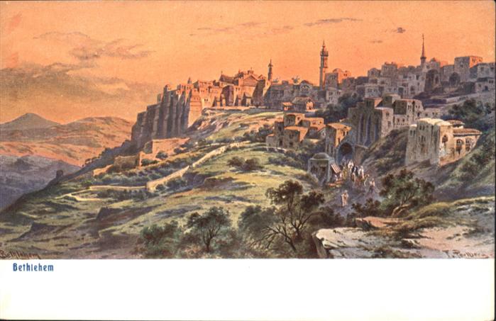 Bethlehem Yerushalayim  Bethlehem Kuenstler F. Perlberg