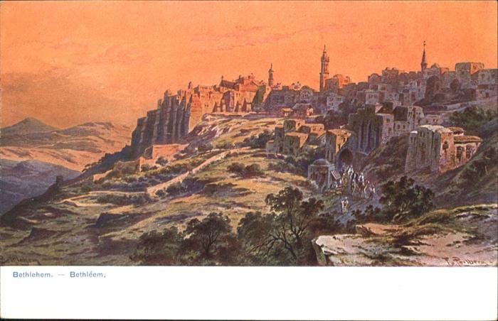 Bethlehem Yerushalayim  Bethlehem Kuenstler F. Perlberg
