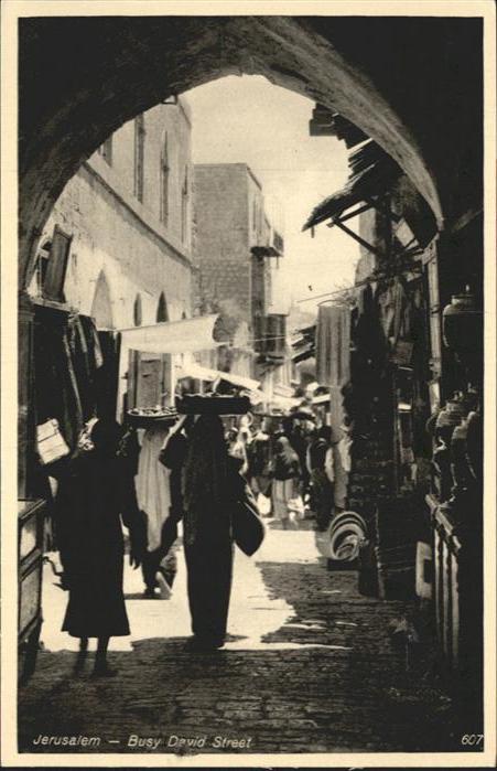 Jerusalem Yerushalayim Jerusalem Busy David Street