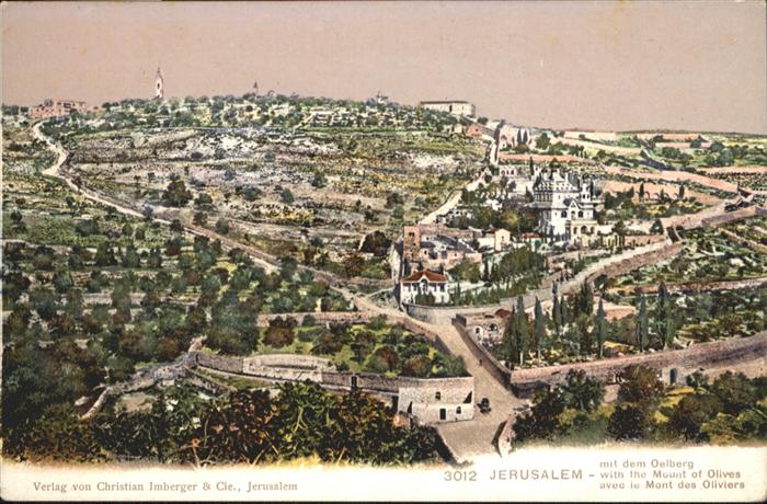 Jerusalem Yerushalayim Jerusalem Oelberg Mount Olives Mont Oliviers
