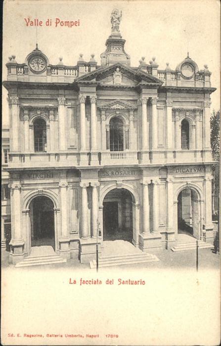 Pompei La facciata del Santuario