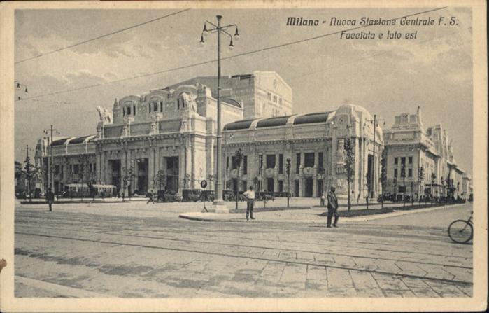 Milano Nuova Stazione Centrale Facciata lato e