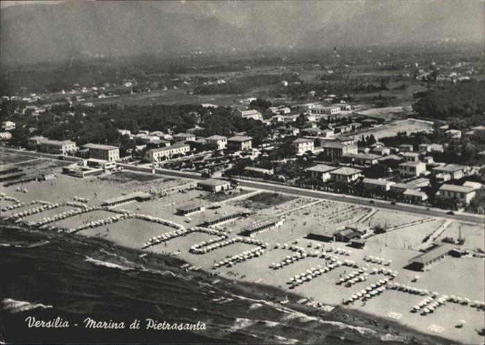 Versilia Marina Pietrasanta Fliegeraufnahme