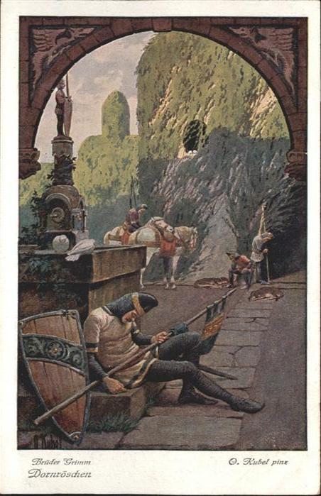 Maerchen Sagen Dornröschen Künstler Otto Kubel