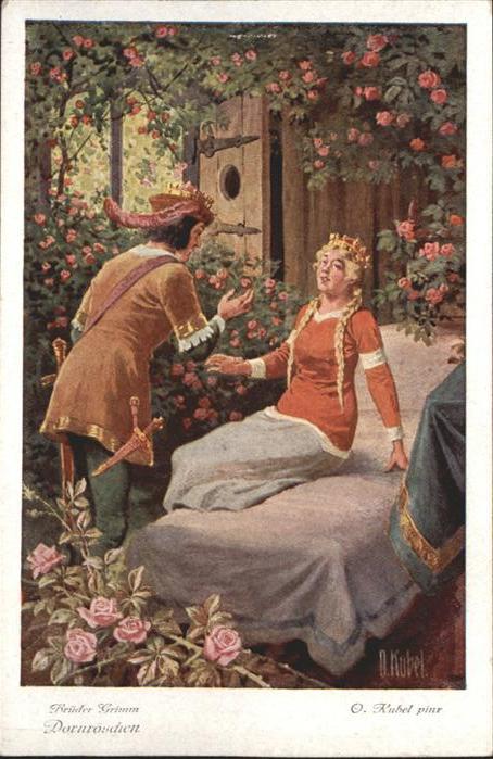Maerchen Sagen Dornröschen Künstler Otto Kubel