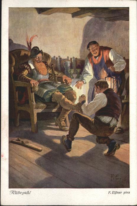 Maerchen Sagen Rübezahl Künstler F. Elssner