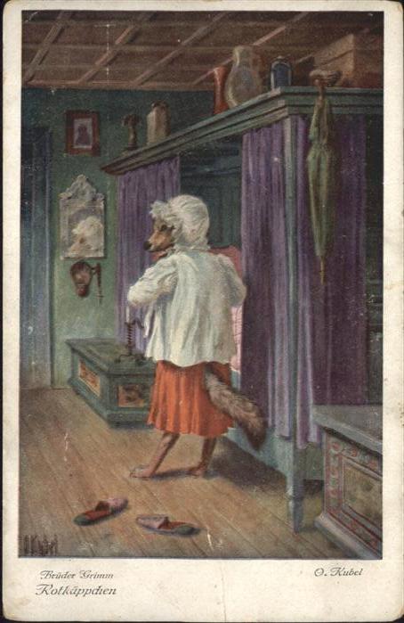 Maerchen Sagen Rotkäppchen Künstler Otto Kubel