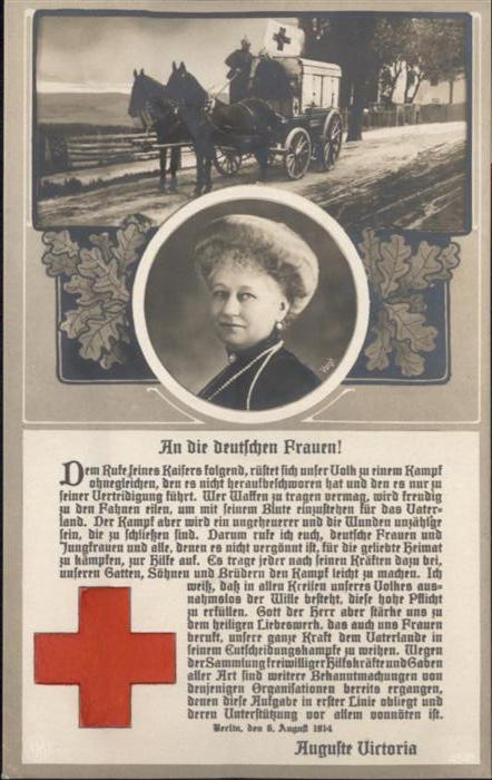 Adel Königin Auguste Viktoria Pferdekutsche