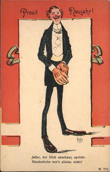 Neujahr Prosit Neujahr Handschuhe