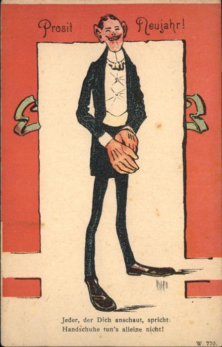 Neujahr Handschuhe
