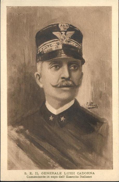 Militaria Generaele Stab S. E. Generale Luigi Cadorna Comandante