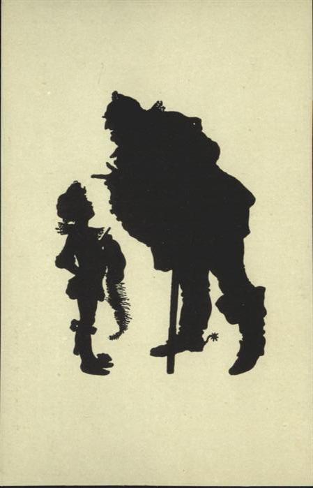 Scherenschnitt Schattenbildkarte Schattenrisskarte