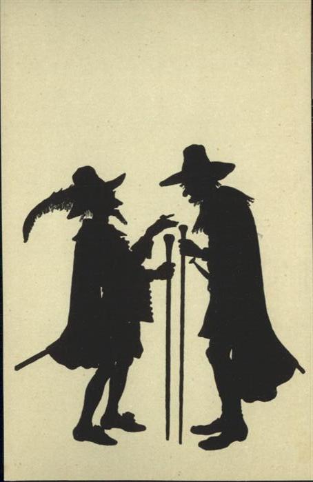 Scherenschnitt Schattenbildkarte Schattenrisskarte