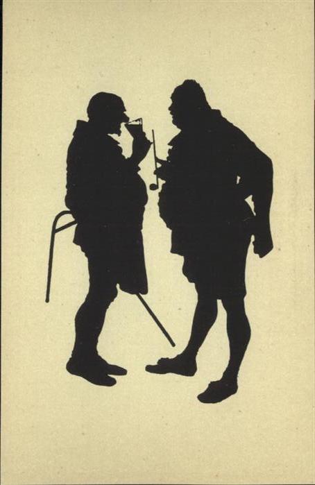 Scherenschnitt Schattenbildkarte Schattenrisskarte