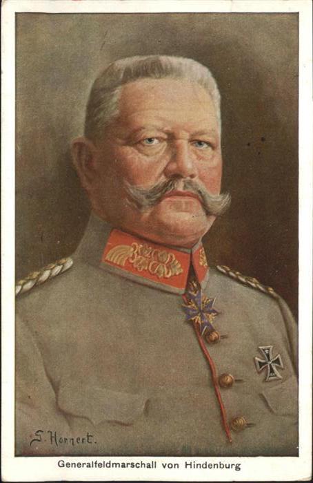 Marschall Vinzenz Generalfeldmarschall von Hindenburg Kün