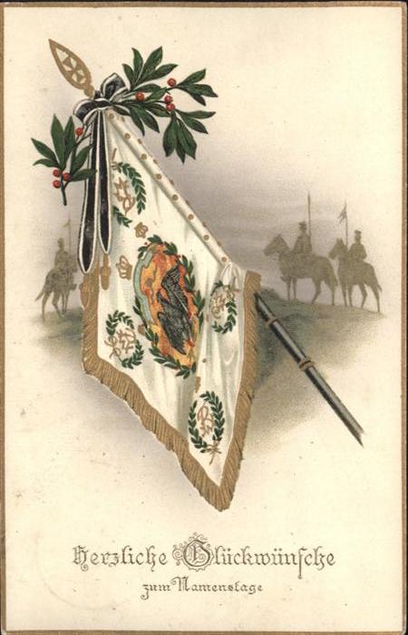 Namenstag Namenskarte Prägedruckkarte