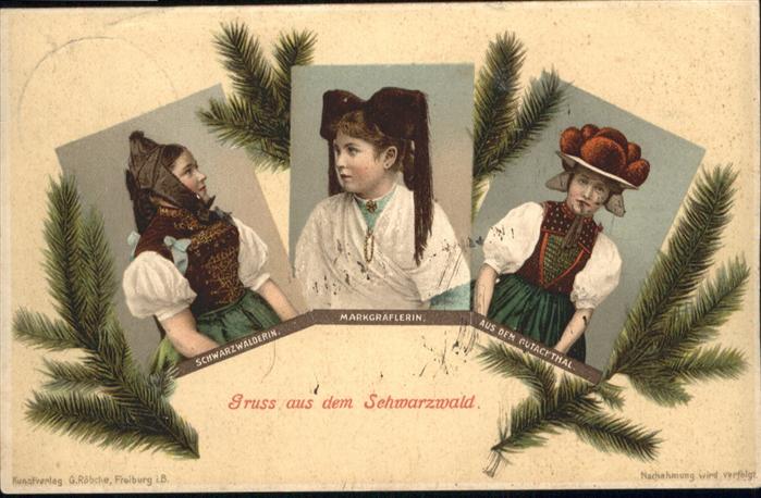 Trachten Schwarzwald Schwarzwalderin Markgräflerin Gutachtha
