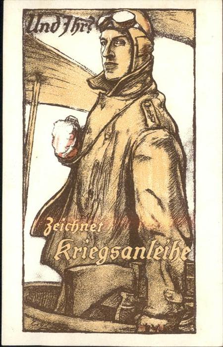 Kriegsanleihe Pilot Flug