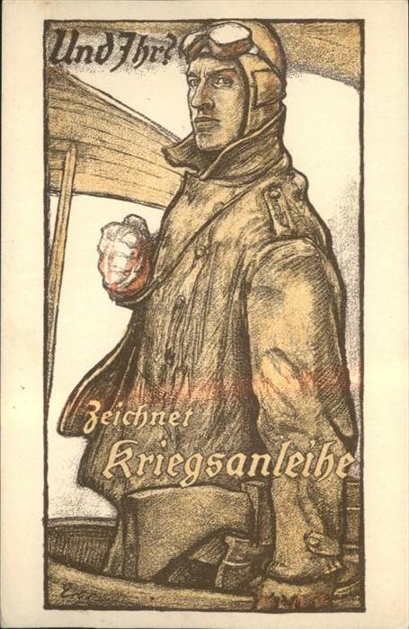 Kriegsanleihe Pilot Flug