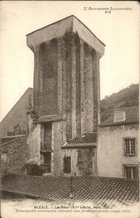 Blesle L'Auvergne Illustree La Tour