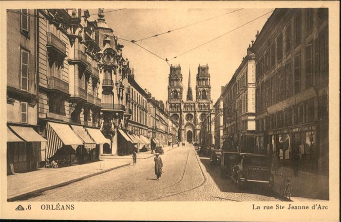 Orleans Loiret La rue Ste Jeanne d_Arc
