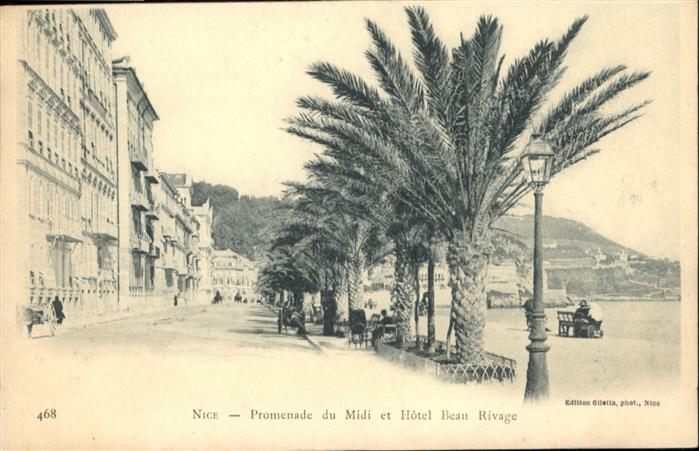 Nice Alpes Maritimes Promenade du Midi Hotel Beau Rivage
