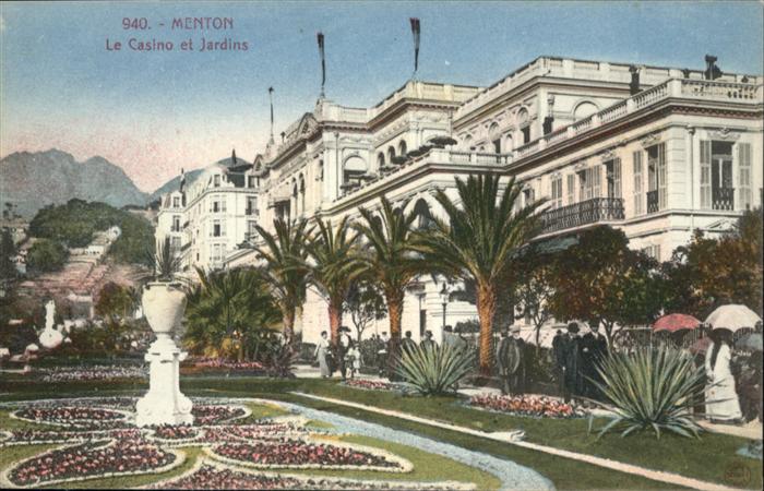 Menton Alpes Maritimes Le Casino et Jardins