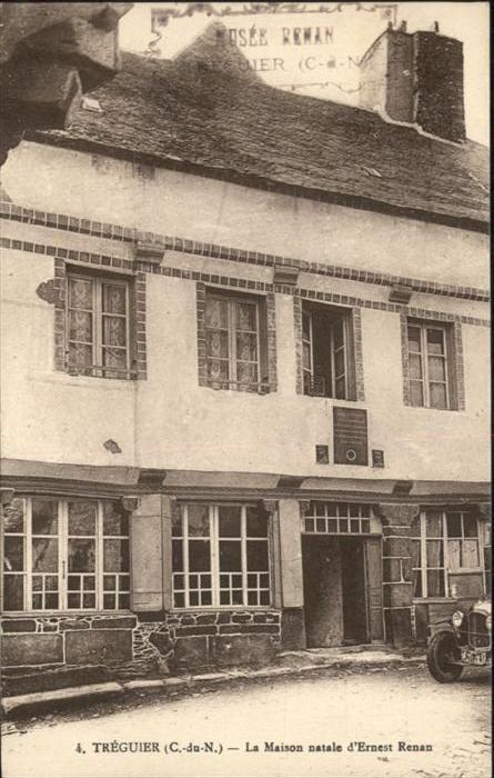 Treguier Cotes d Armor La Maison natale d_Ernest Renan