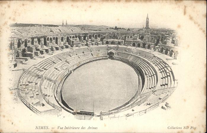 Nimes Vue Interieure des Arenes