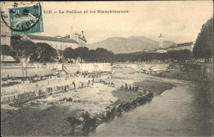 Nice Alpes Maritimes Le Paillon et les Blanchisseurs