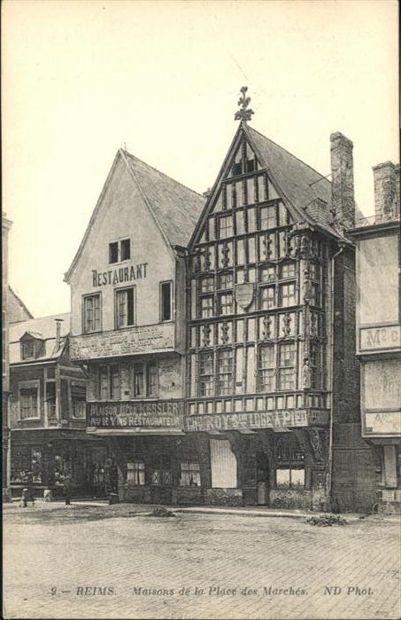 Reims Champagne Ardenne Maisons de la Place des Marches
