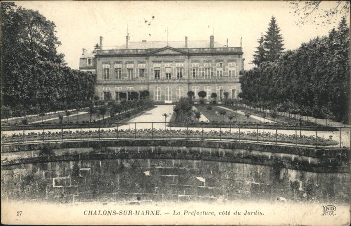 Chalons-en-Champagne Marne La Prelecture cote du Jardin