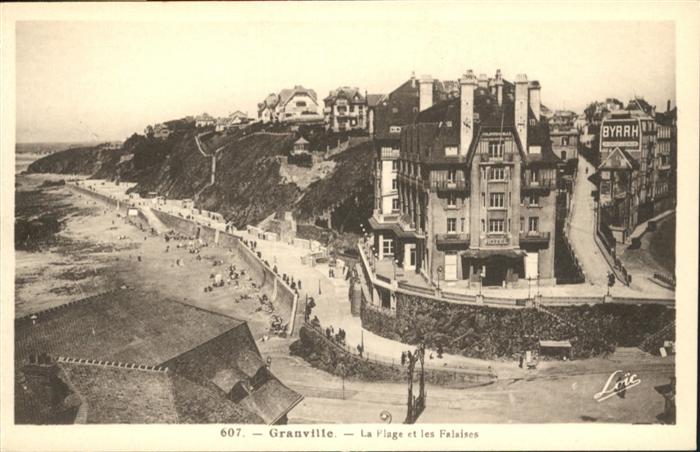 Granville Manche La Plage et les Falaises