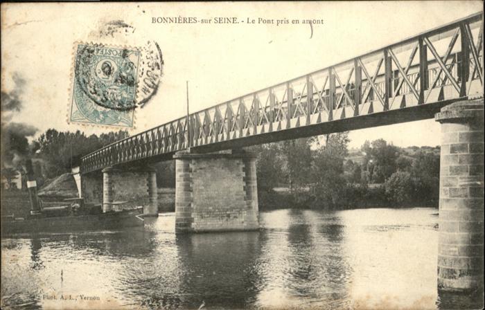 Bonnieres-sur-Seine Le Pont pris en amont