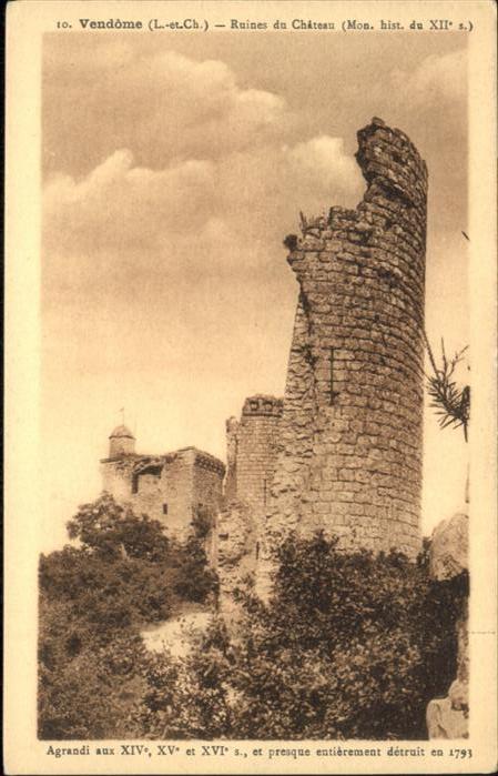 Vendome Ruines du Chateau