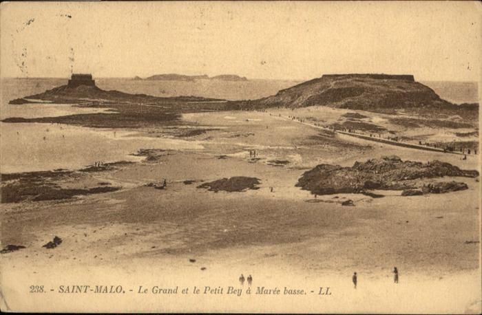 Saint-Malo 35 Le Grand et le Petit Bey a Maree basse