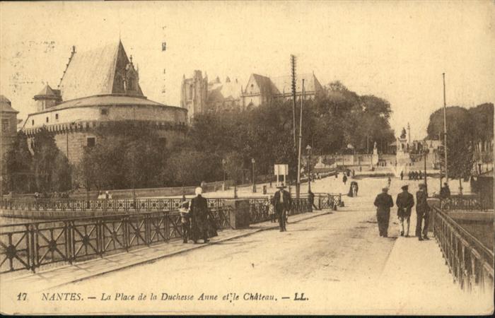 Nantes Loire Atlantique La Place de la Duchesse Anne et le Chat