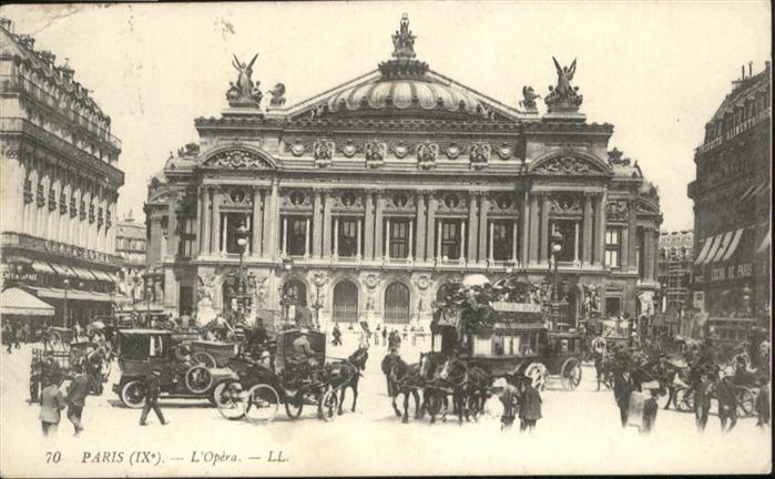 Paris L'Opera Pferdekutschen