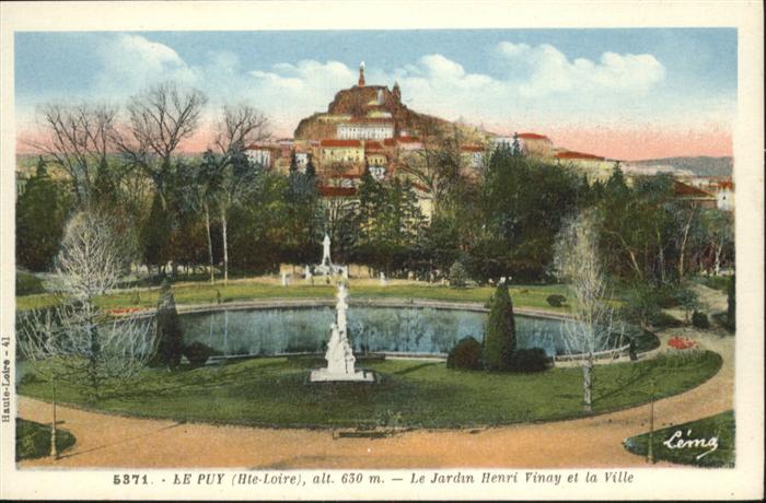 Le Puy-en-Velay Le Jardin Henri Vinay et la Ville