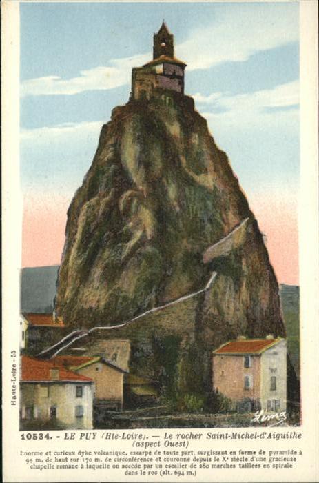Le Puy-en-Velay Le rocher Saint-Michel-d_Aiguilhe