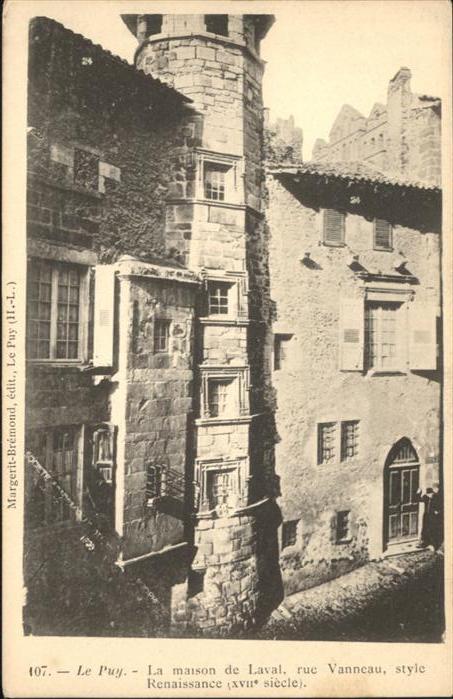 Le Puy-en-Velay La maison de Laval Rue Vanncau