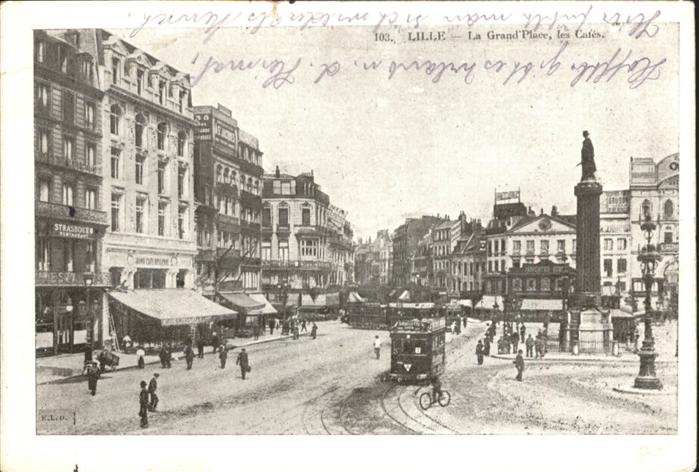 Lille Nord La Grands Place les Cafes