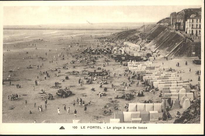 Le Portel La plage a maree basse